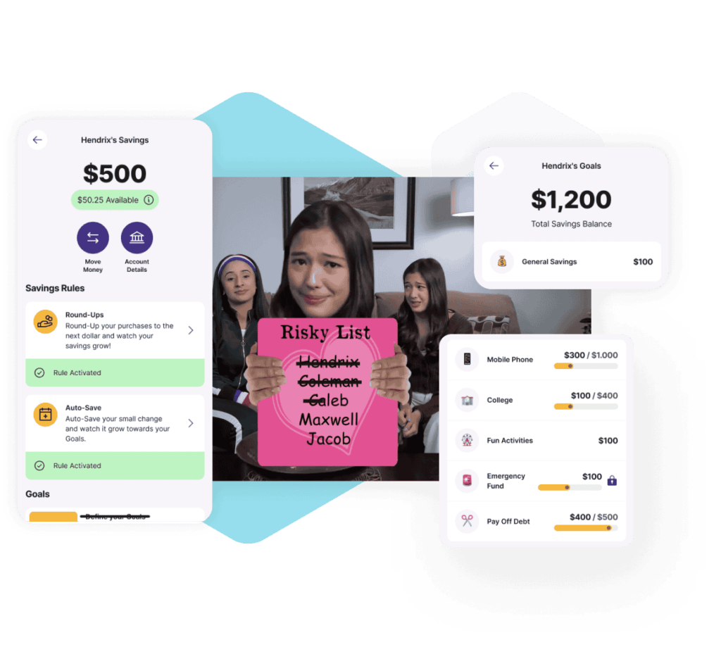 Savings rules app roundups auto save car goal video@2x