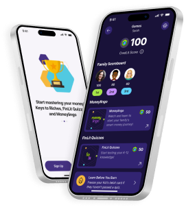 goalsetter app screens family finance app